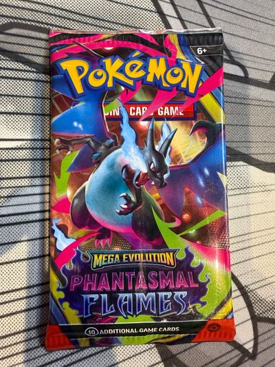 Pokémon Mega Evolution Phantasmal Flames Trading Card Game Booster Pack