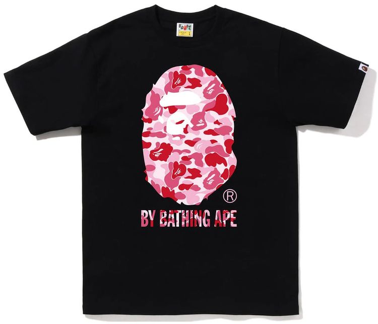 BAPE ABC Camo By Bathing Ape Tee Black Pink image 1