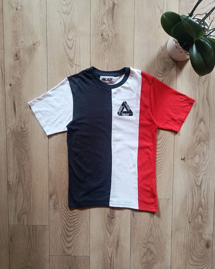 Palace Skateboards T-Shirt Tri-Ferg Tricolor S Granat Biały Czerwony