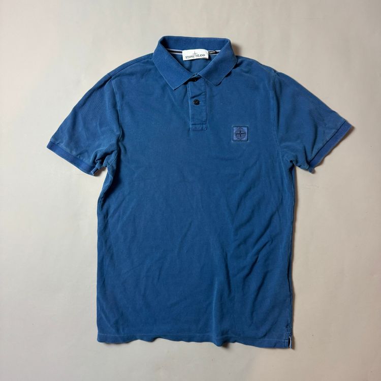 Stone Island Navy Blue Polo - Large