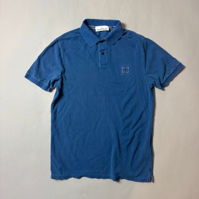 Stone Island Navy Blue Polo - Large