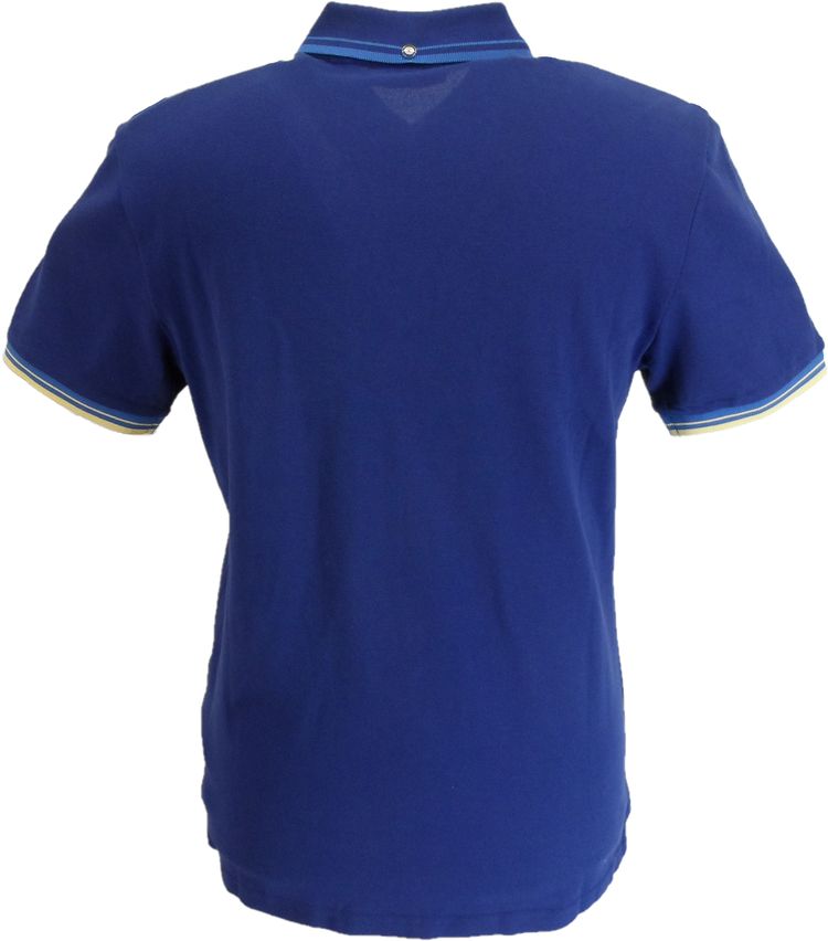 Ben Sherman Mens Persian Blue Signature 100% Cotton Polo Shirt 2