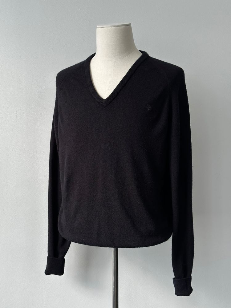 Christian Dior 1990s V Neck Knit Logo Jumper - L image 1