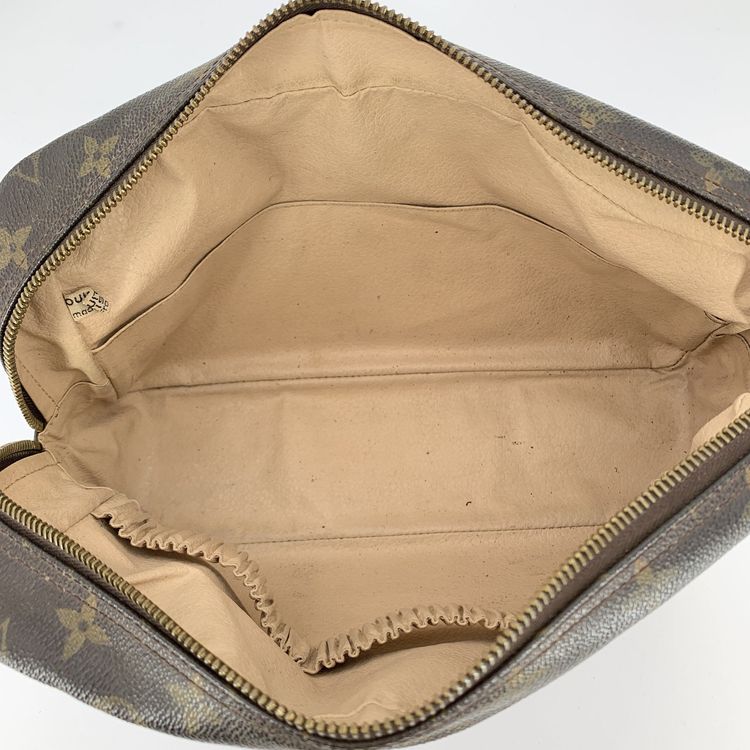 Louis Vuitton Vintage Brown Monogram Canvas Trousse Toilette 28 Clutch Bag image 3