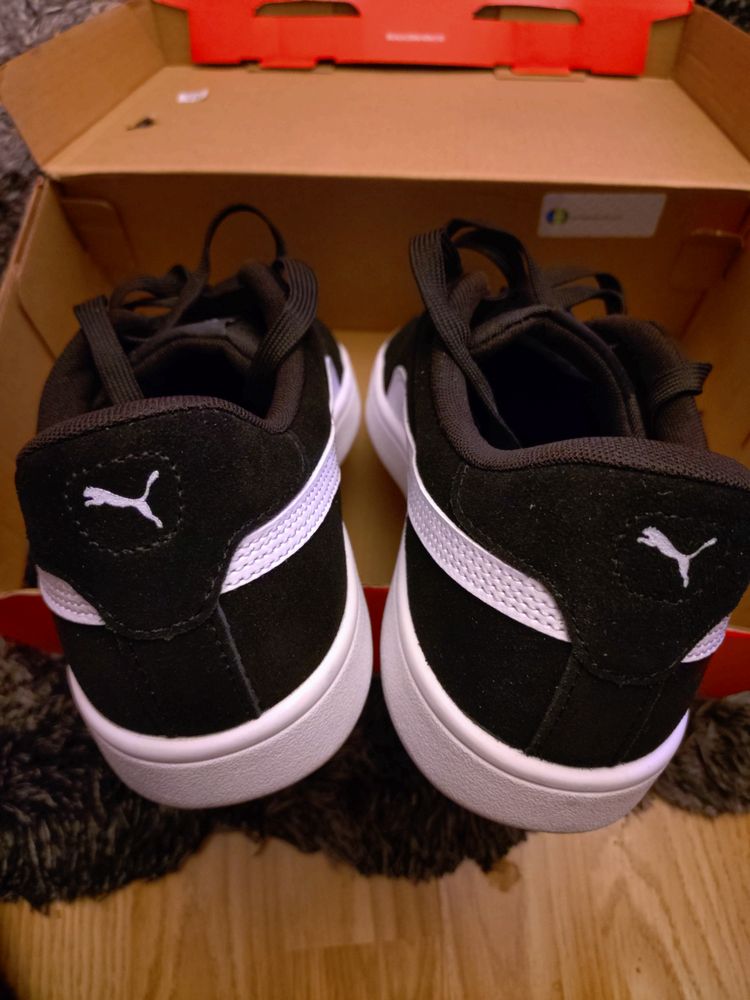 Puma Smash 3.0 Black And White Sneakers uk6.5 obraz 3