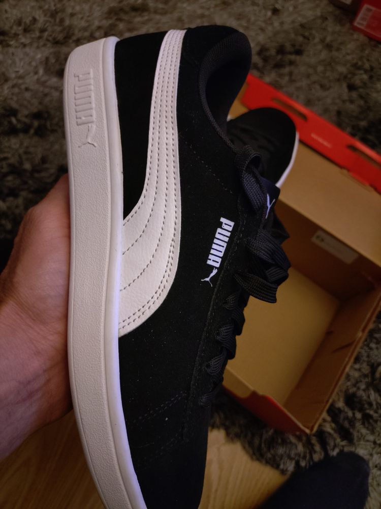 Puma Smash 3.0 Black And White Sneakers uk6.5 obraz 6