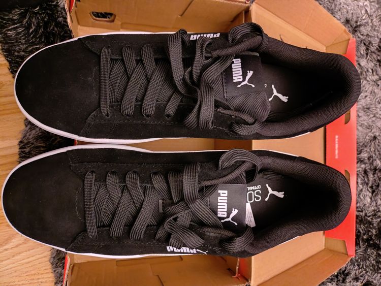 Puma Smash 3.0 Black And White Sneakers uk6.5 obraz 2