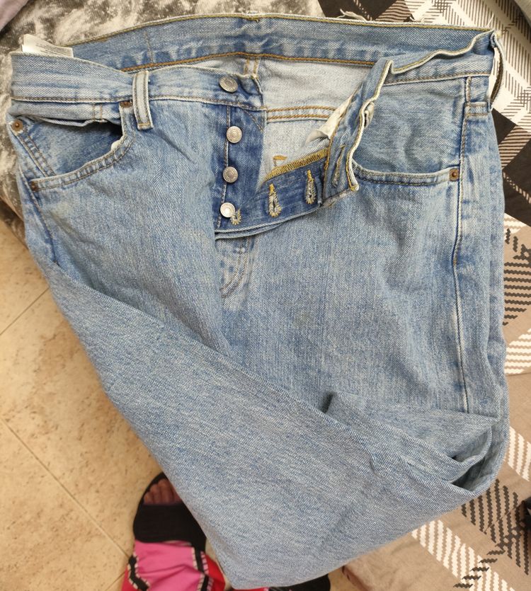 Immagine di Levi'S 501 Light Blue Denim Jeans 1