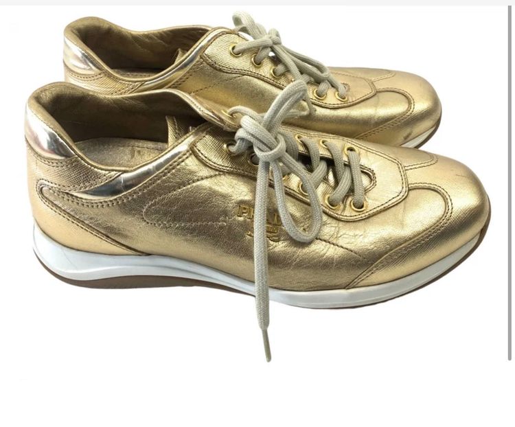Prada Gold Sneakers with sole swap | Gold | 3E 4897 | UK 5.5 (EU 38.5) 6