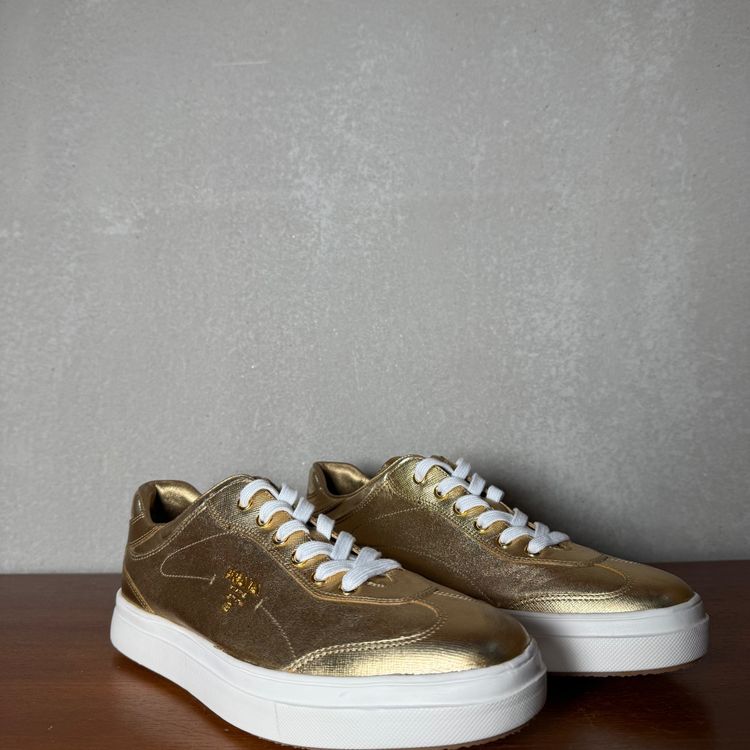Prada Gold Sneakers with sole swap | Gold | 3E 4897 | UK 5.5 (EU 38.5) 8