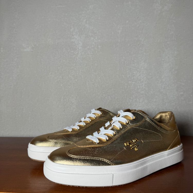 Prada Gold Sneakers with sole swap | Gold | 3E 4897 | UK 5.5 (EU 38.5) 7