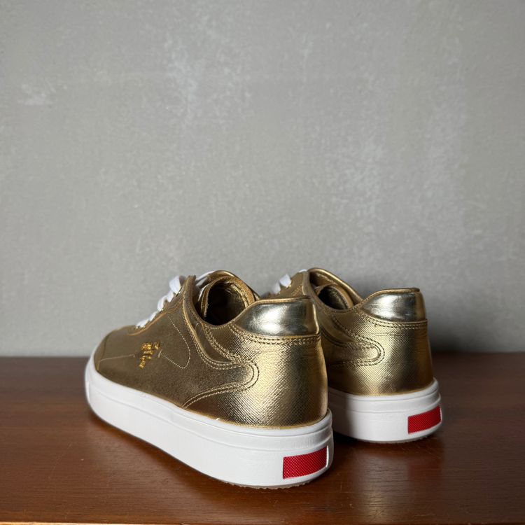 Prada Gold Sneakers with sole swap | Gold | 3E 4897 | UK 5.5 (EU 38.5) 4