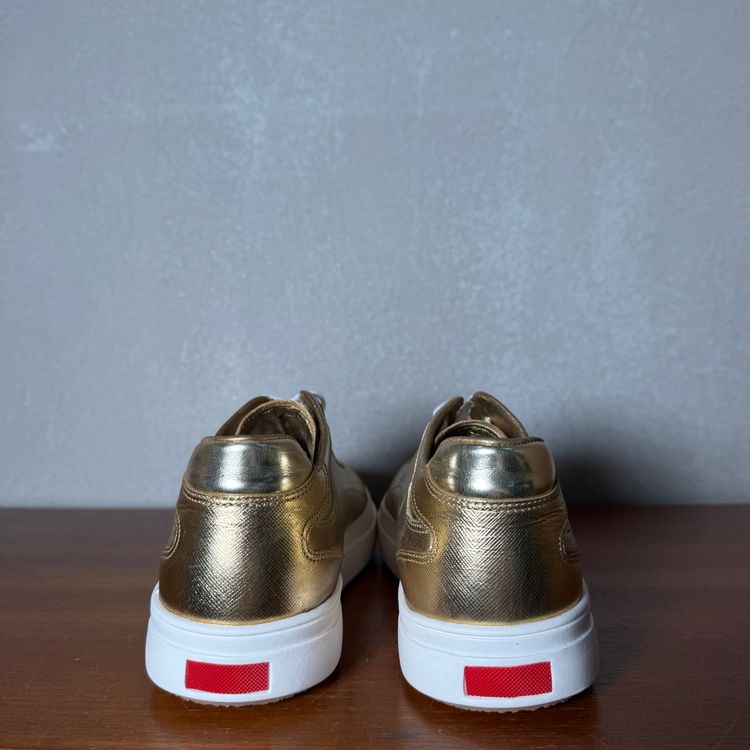 Prada Gold Sneakers with sole swap | Gold | 3E 4897 | UK 5.5 (EU 38.5) 12