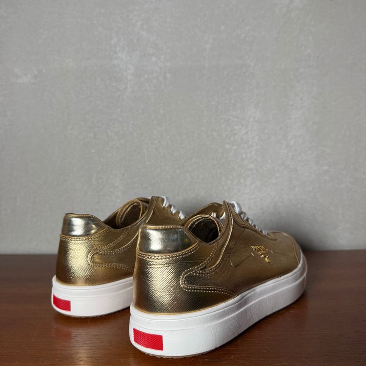 Prada Gold Sneakers with sole swap | Gold | 3E 4897 | UK 5.5 (EU 38.5) 5