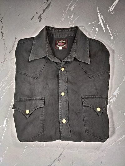 Indian Motorcycle Black Long Sleeve Shirt