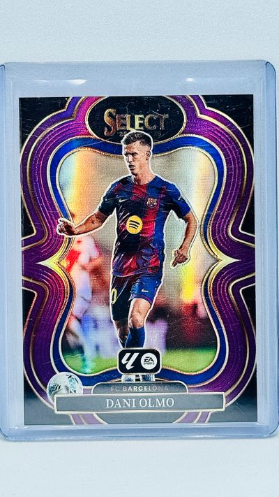 /125 - Dani Olmo - Barcelona - Purple Prizm parallel - Panini Select LaLiga 2025-26