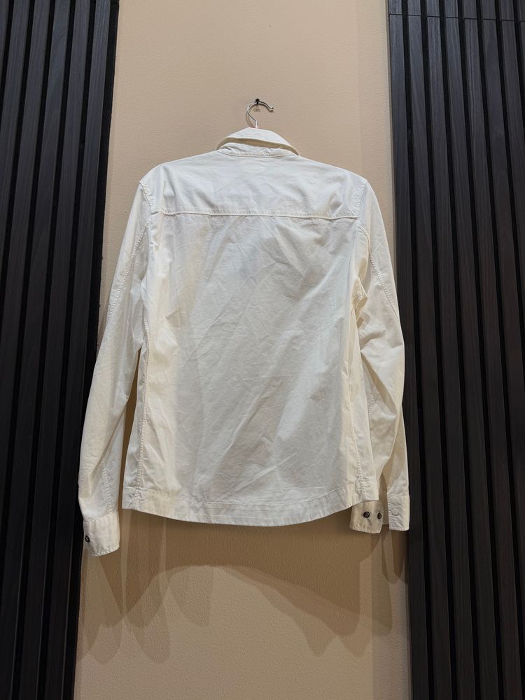 C.P. Company White Zip-Up Jacket obraz 2