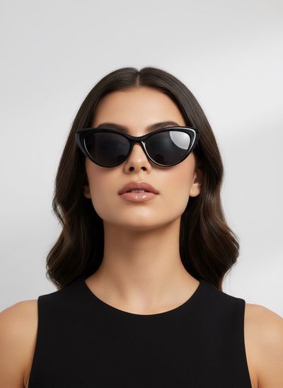 Black Cat-Eye Sunglasses Vienna