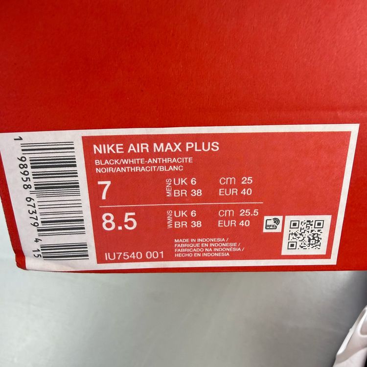 Nike Air Max Plus TN Size UK 6 Pink Foam Black Anthracite Trainers IU7540-001 imagen 5