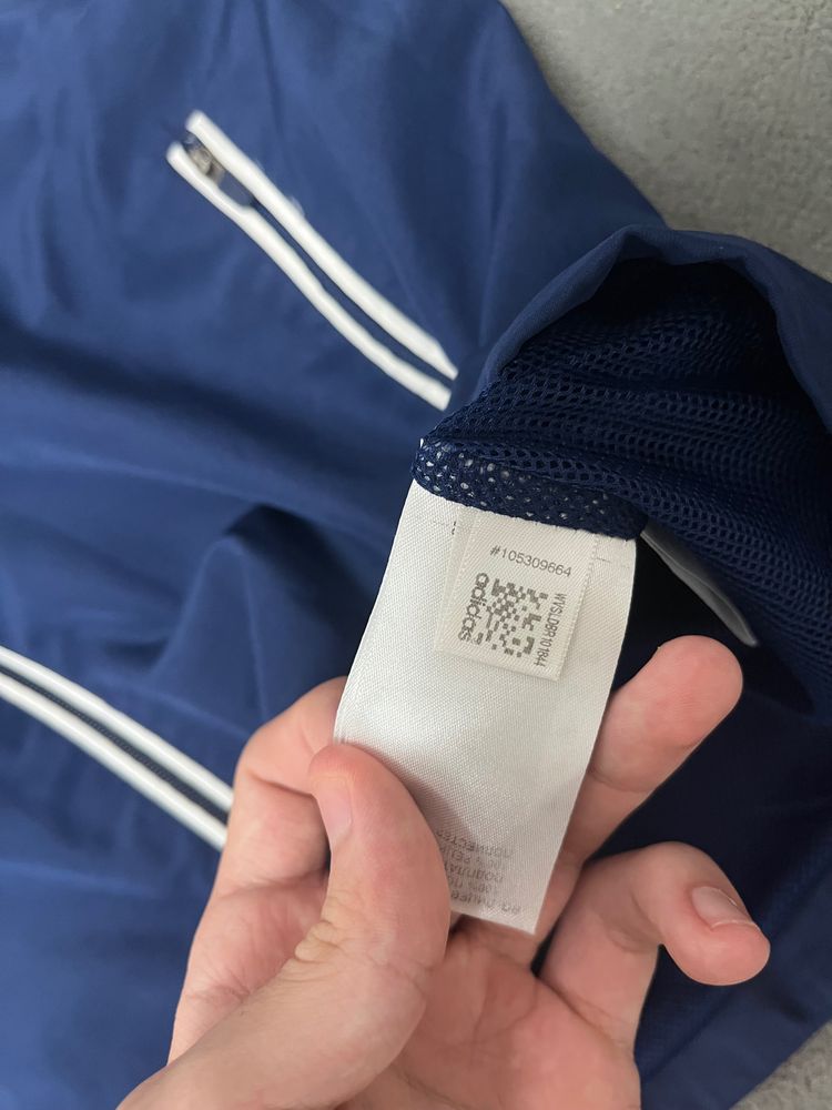 Adidas Navy And White Sports Jacket image 6