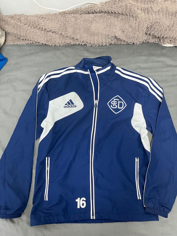 Adidas Navy And White Sports Jacket image 8
