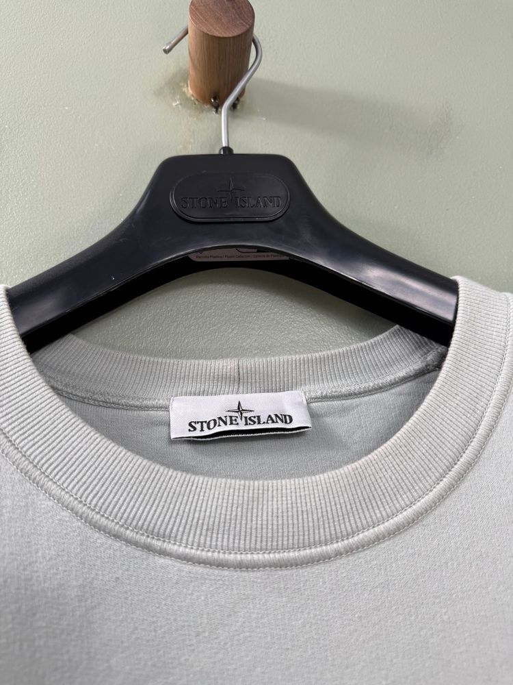 Stone Island Light Grey Jumper obraz 4