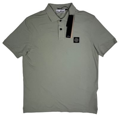 Polo Stone Island Verde manga corta - talla L