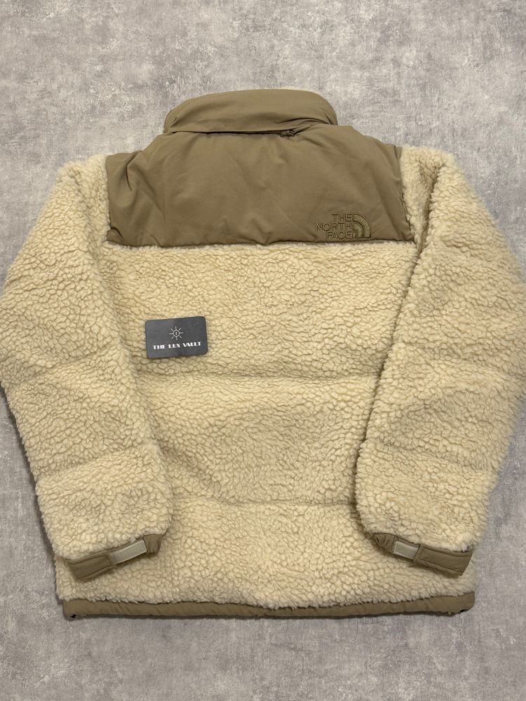 The North Face Sherpa Cream Nuptse Jacket image 2
