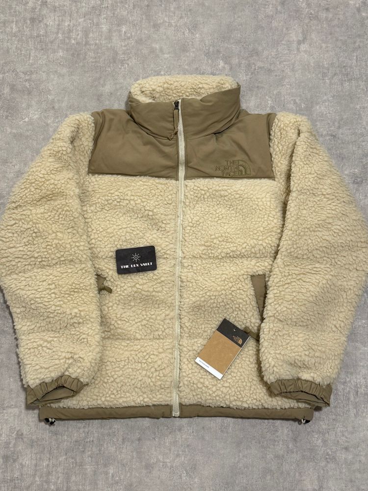 The North Face Sherpa Cream Nuptse Jacket image 1