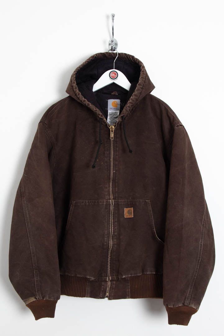 Carhartt J130 Duck Canvas Active Hooded Jacket (L) image 1