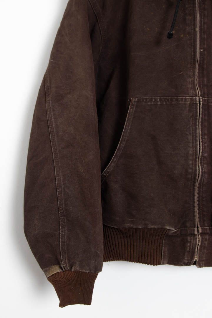 Carhartt J130 Duck Canvas Active Hooded Jacket (L) image 4