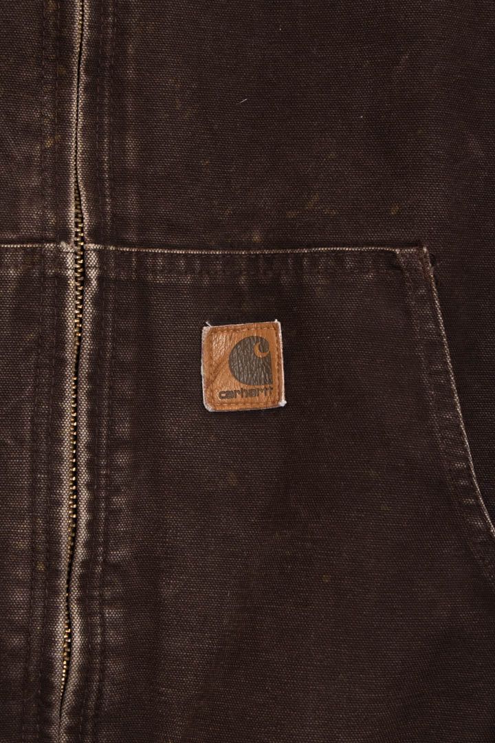 Carhartt J130 Duck Canvas Active Hooded Jacket (L) image 2