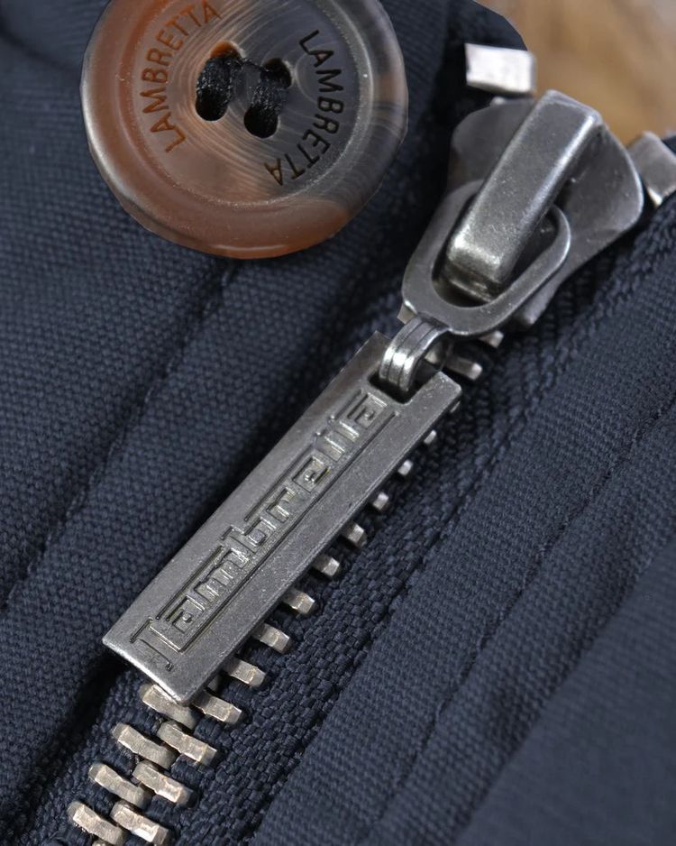 Lambretta Mens Dark Navy Retro Fishtail Parka imagen 5