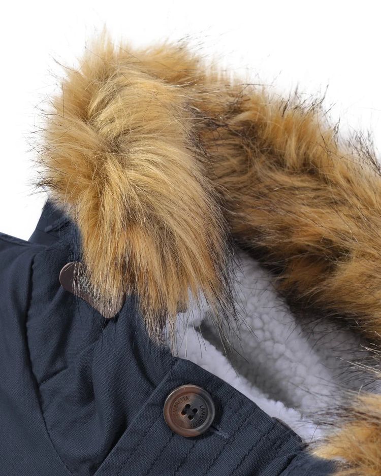 Lambretta Mens Dark Navy Retro Fishtail Parka imagen 12