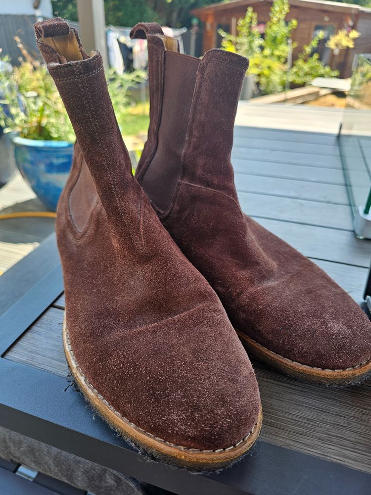 Represent Brown Suede Chelsea Boots