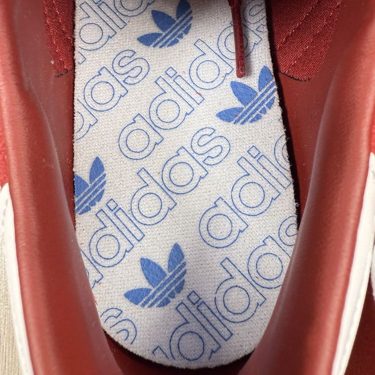 Immagine di Adidas Originals Hamburg Size UK 5 Red White Suede Trainers GZ7410 6