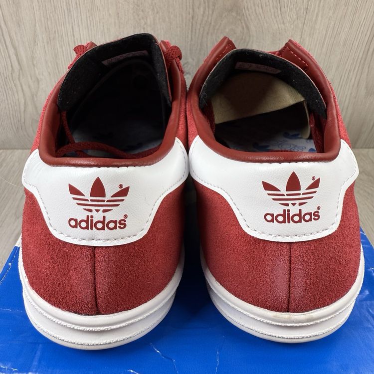 Immagine di Adidas Originals Hamburg Size UK 5 Red White Suede Trainers GZ7410 4