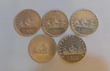 5 monete 500 lire argento  image 1