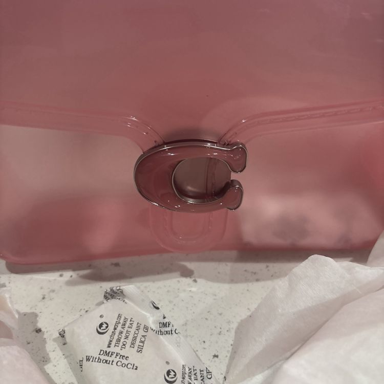 Coach Jelly Tabby Silver/Candy Pink From the Runway Bestseller BNWT image 7