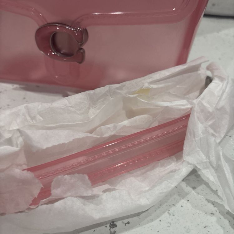 Coach Jelly Tabby Silver/Candy Pink From the Runway Bestseller BNWT image 6
