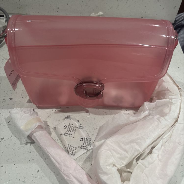 Coach Jelly Tabby Silver/Candy Pink From the Runway Bestseller BNWT image 1