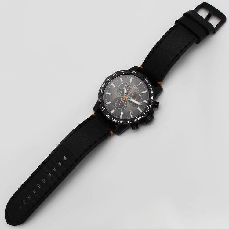 Men's Tissot Supersport Chronograph Black Dial Pre-owned T125.617.36.081.00 4