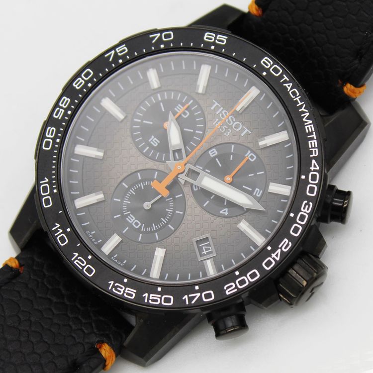 Men's Tissot Supersport Chronograph Black Dial Pre-owned T125.617.36.081.00 5