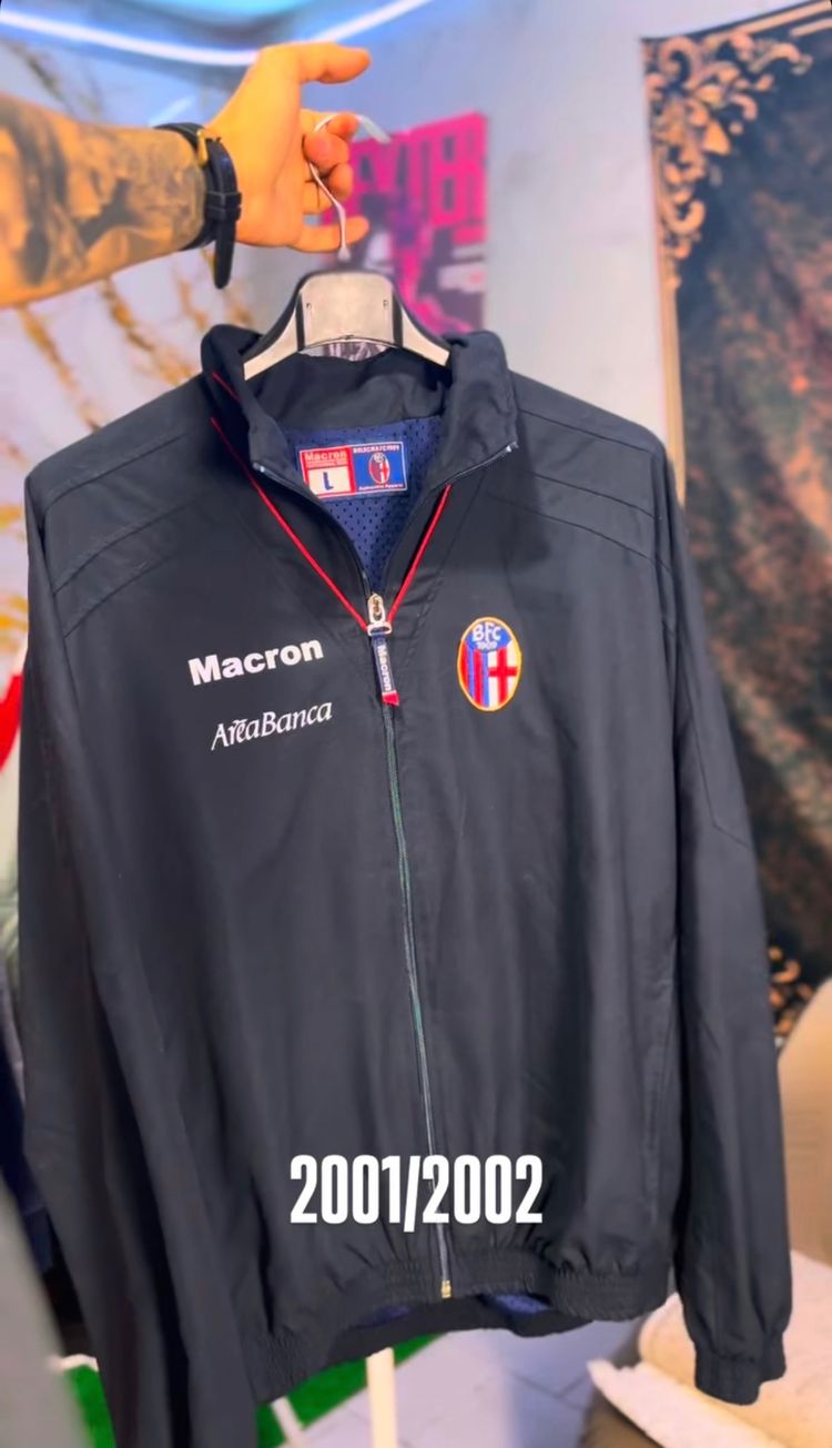 Bologna FC Macron Track Jacket Vintage 2001/02 – L image 1