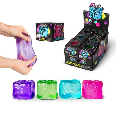 Scrunchies Textured Sugar Cube Squishy Toy - 4 Colours - Each