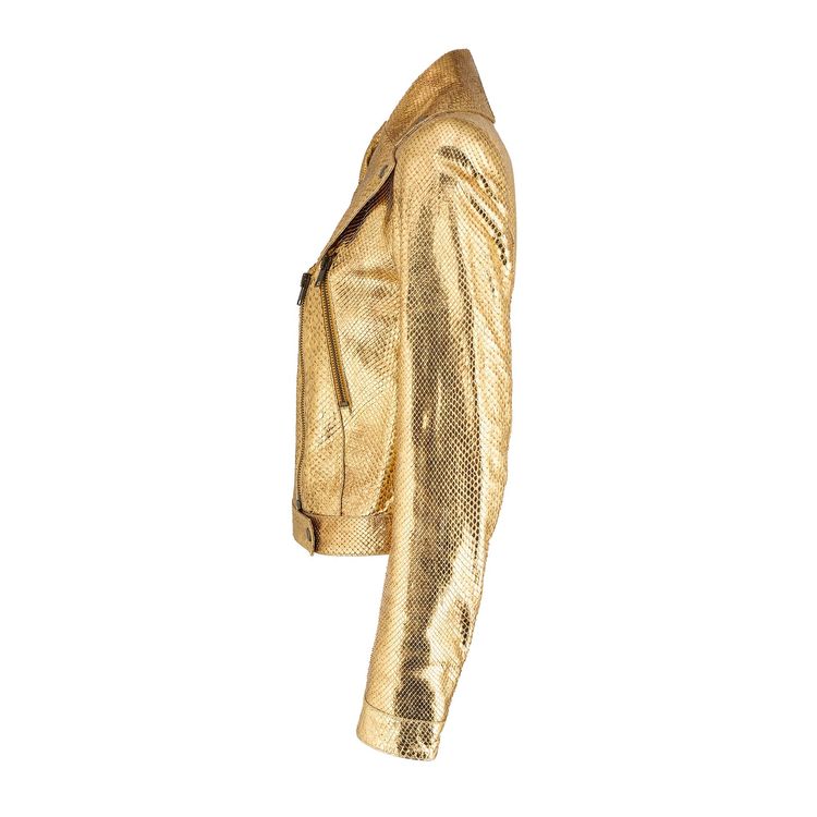 Alexander McQueen Gold Python Jacket 2