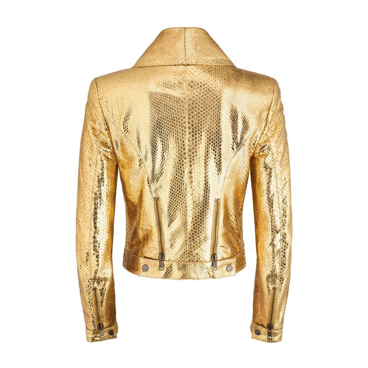 Alexander McQueen Gold Python Jacket 5