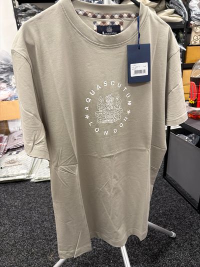 Grey AQUASCUTUM tee brand new taq36