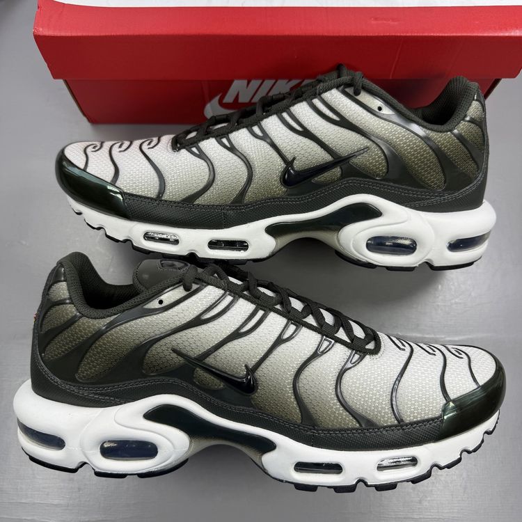 Immagine di Nike Air Max Plus TN Size UK 10.5 Sequoia Cargo Khaki Men's Trainers DM0032-300 1