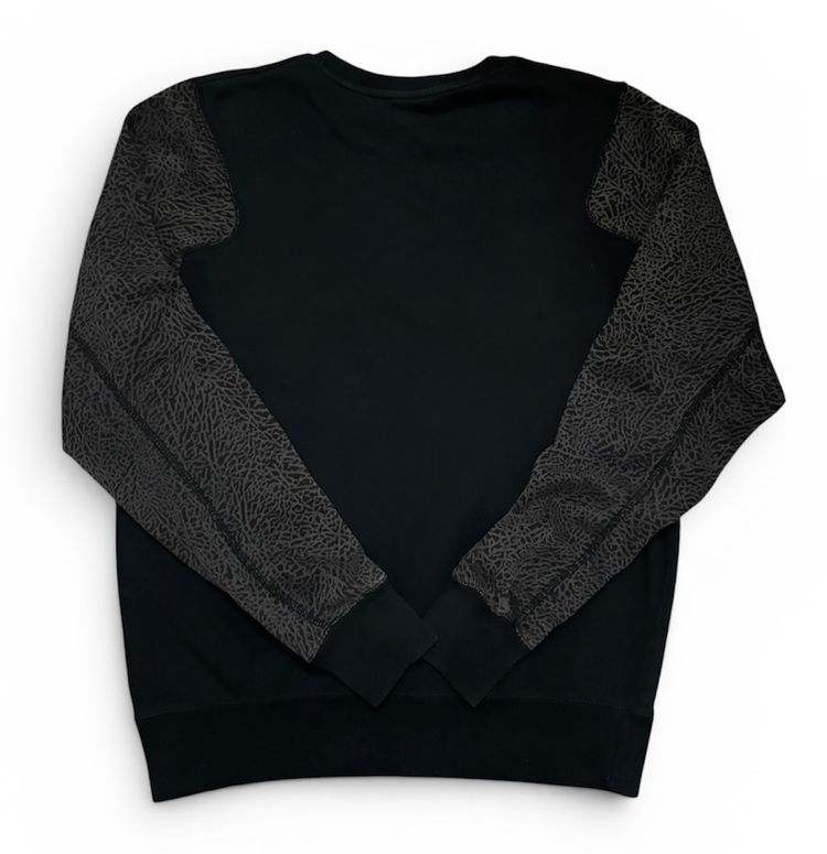 Jordan Black Sweatshirt With Patterned Sleeves imagen 2